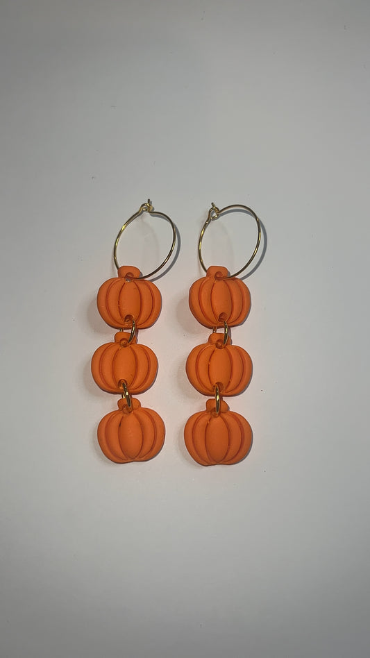 Pumpkin drop earrings