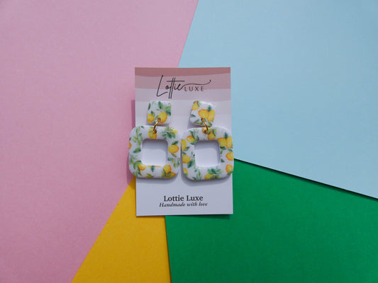 Lemon Dangle Earrings