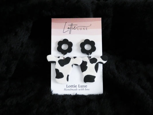 Daisy Cow Earrings